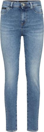 Philipp Plein Jeans con placca logo - Blu