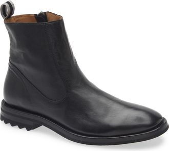 John Varvatos Freeman Zip Boot in Black at Nordstrom, Size 11.5