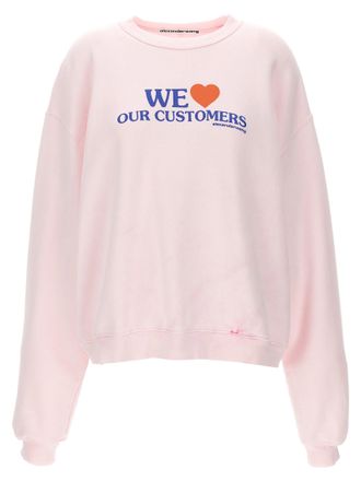 Alexander Wang Womens We Love Our Customers Sweatshirt