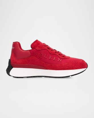 Alexander McQueen Men & apos;s Sprint Runner Mixed Media Sneakers