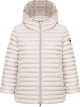 Colmar Lichte Dons Cape met Trekkoord - Dames - Gewatteerde jassen - Beige - XS - Jassen