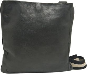 Bally Pre-owned Cross Body Bags, female, Black, Size: ONE SIZE Pre-owned Leather Cross Body Bag