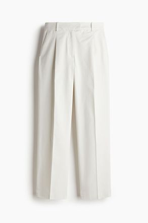 H&M Chino mit B&uuml;gelfalten - Weiss