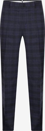 Pantaloni Torino Slim-Fit-Hose aus Baumwolle mit Glencheck-Karos