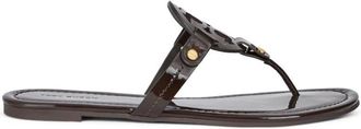 Tory Burch Schoenen, Dames, Bruin, 36 EU, Leer, Miller Platte Teensandaal