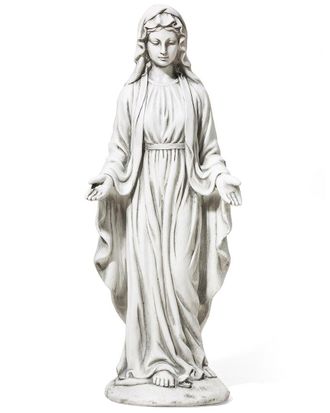 Glitzhome Handmade Blessed Mother Mary Garden Statue