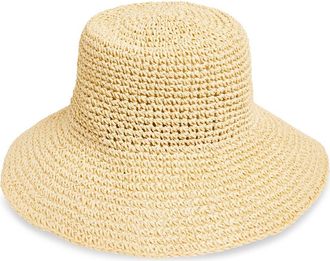 Nordstrom Lantern Packable Straw Bucket Hat in Natural at Nordstrom