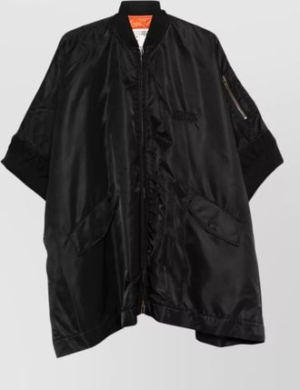 Maison Margiela oversized nylon bomber cape