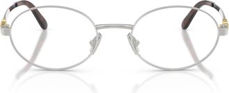 Miu Miu 0mu 50zv Oval Metal Sunglasses