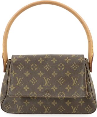 Louis Vuitton Looping Monogram Canvas Brown Canvas Handbag (Pre-Owned)