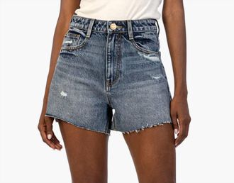 Kut from the Kloth Taylor High Rise Short In Dark Wash