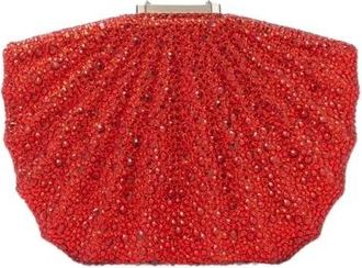 Twentyfourhaitch Bonita Clutch - Dames - Clutches - Rood - ONE Size - Polyester - Tassen