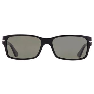 Persol Polarized Green Rectangular Mens Sunglasses PO2803S 95/58 58