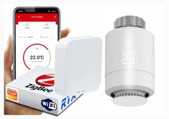 OEM Cabezal De Termostato Rtx + Puerta De Enlace Wifi Tuya Set Zigbee
