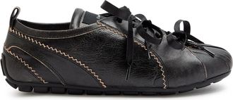 Simone Rocha Simone Rocha Ballerina Grip Leather Sneakers - Dark Brown - 37 (IT37 / UK4)