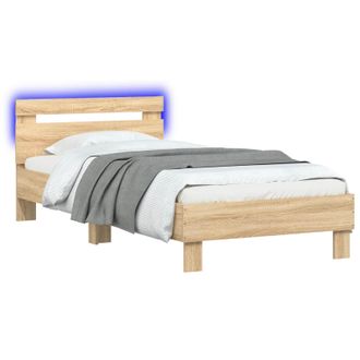 vidaXL Estructura De Cama Roble Sonoma 80 X 200 Cm Vidaxl