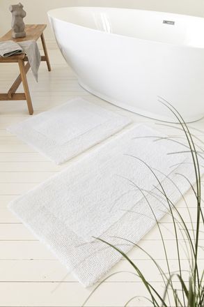 Wecon Home Badematte »Finn« Höhe 15 mm waschbar, robust, saugfähig, pflegeleicht, Baumwolle, Hoch-Tief-Effekt