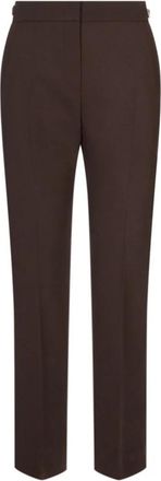 Max Mara Slim-fit Broeken - Dames - Slim Fit Broeken - Bruin - S - Broeken