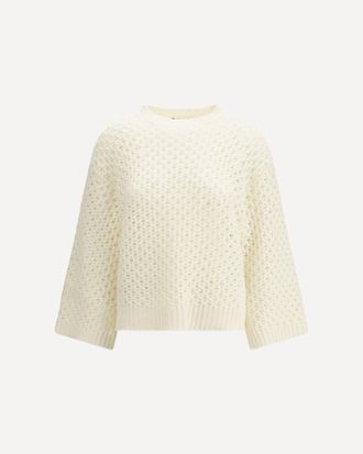Fabiana Filippi Jumper crafted from Platinum yarn with micro sequins Female 44