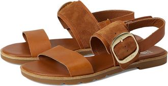 Sorel Ella Iii Slingback Womens Sandals Iced Tea/Gum 2 : 10.5 B - Medium, Leather/Suede