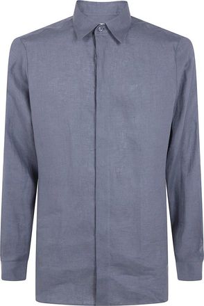 Lardini Casual Shirts - Heren - Casual Overhemden - Grijs - M - Overhemden