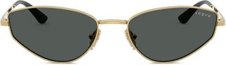 Vogue Eyewear cat-eye-frame sunglasses - women - Metal - 56 - Gold