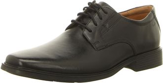 Clarks Mens Derbys, Black Leather, 8.5 UK
