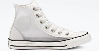 Converse Womens Chuck Taylor All Star See Thru High Sneakers In White
