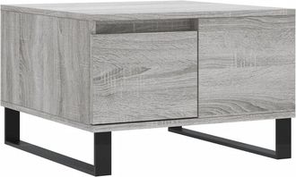 vidaXL Vidaxl - Mesa de centro madera contrachapada gris Sonoma 55x55x36,5 cm