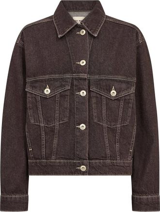 Mos Mosh Denim Jacket - Dames - Spijkerjassen - Bruin - M - Denim - Jassen