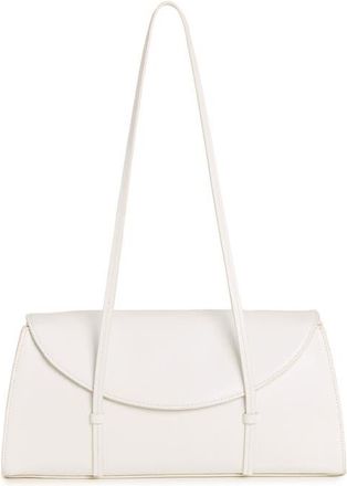 Reformation Elena Leather Shoulder Bag in White Leather at Nordstrom