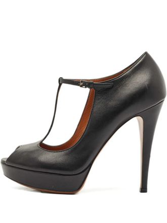Gucci T-strap platform pumps - Black