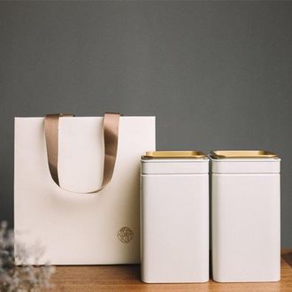 OEM 2 Latas De T&eacute; De Metal Blanco, Herm&eacute;ticas Y Duraderas, Tarro De Almacenamiento Multifuncional Para La Cocina, Apto Para Guardar T&eacute; Y Dulces