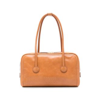 Margesherwood Logo-debossed Leather Tote Bag