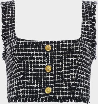 L'agence Mayline Tweed Bralette Top