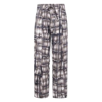 Pierre-Louis Mascia Wide Trousers - Trousers - Mujer - Marr&oacute;n - L