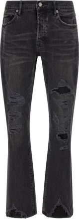 Purple Vintage Heavy Destroy Jeans - Heren - Flared Jeans - Zwart - W29 - Katoen - Jeans