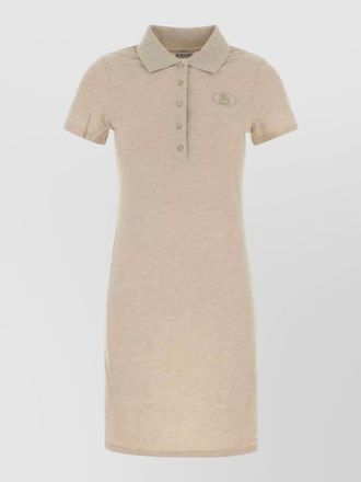 Burberry piquet polo dress short sleeves collar