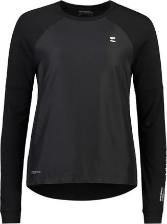 Mons Royale Tarn Merino Bike Wind Jersey Velotrikot für Damen | schwarz