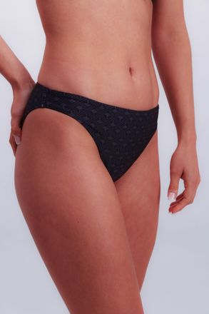 Joop Bikini-Hose JOOP Diamond Cornflower, Damen, Gr. 36, N-Gr, bunt (aop), Elasthan, Polyamid, gemustert, unifarben, Badehosen Bikini-Hose, mit diskretem L