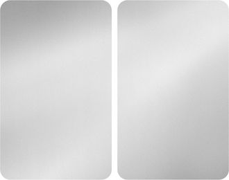 WENKO Placas Cobertoras De Vidrio Universales Plata, 2 Uds