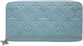 Louis Vuitton Empreinte Blue Leather Long Wallet (Bi-Fold) (Pre-Owned)