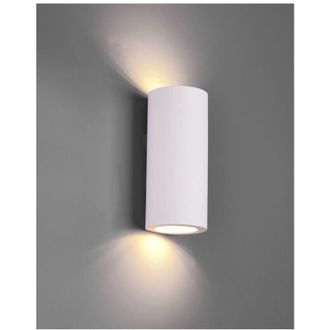 Trio Aplique 2xgu10 Cilindro Escayola Biemission Zazou Blanco Trio Lighting