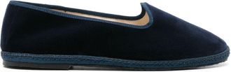 Scarosso William IV velvet loafers - men - Velvet/Cotton/Rubber - 47 - Blue