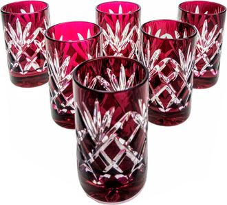OEM Bicchieri Da Vodka In Cristallo Rubino Da 40 Ml Con Ananas