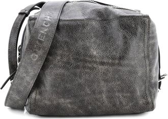 Givenchy Pandora Messenger Bag Leather Small crossbody bag - Grijs