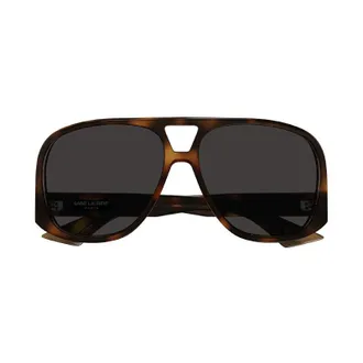 Saint Laurent Aviator Full Rim Sunglasses - Brown
