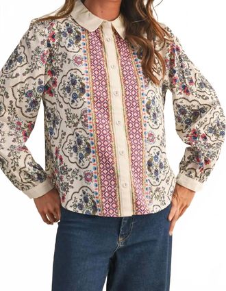 Merci Tanner Print Blouse In Multi