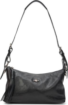 Vivienne Westwood Emma Schoudertas - Dames - Schoudertassen - Zwart - ONE Size - Leer - Tassen