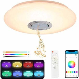 OEM L&aacute;mpara De Techo Led - 36w - Con Altavoz Bluetooth - Luz De Techo Que Cambia De Color - Control Remoto Y Aplicaci&oacute;n M&oacute;vil - 3600lm - 3000-6500k - Ip44